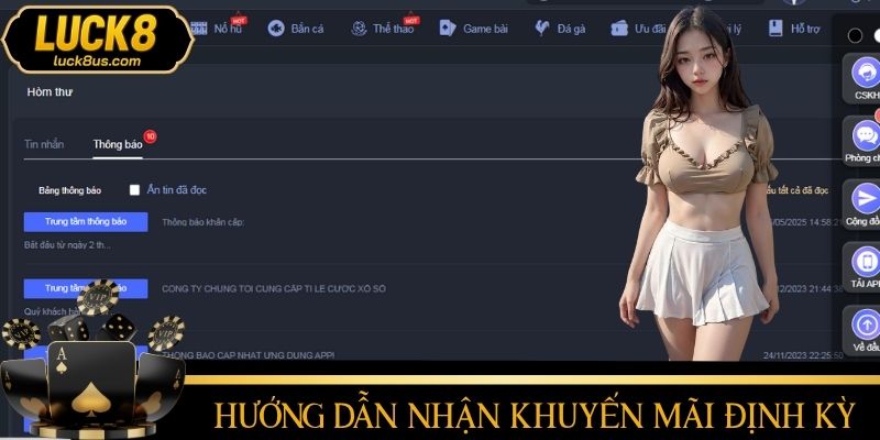 Cách xem những thông báo mới về khuyến mãi cá cược